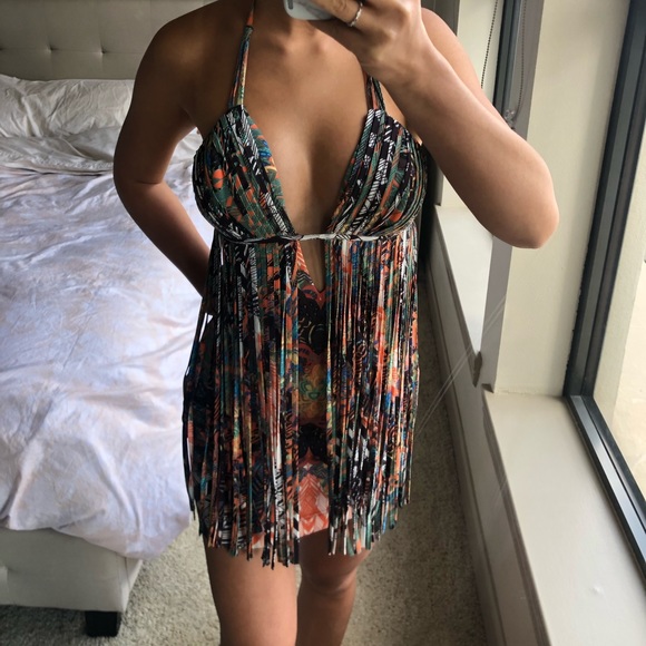 Bebe Fringe Dress - Picture 2 of 3